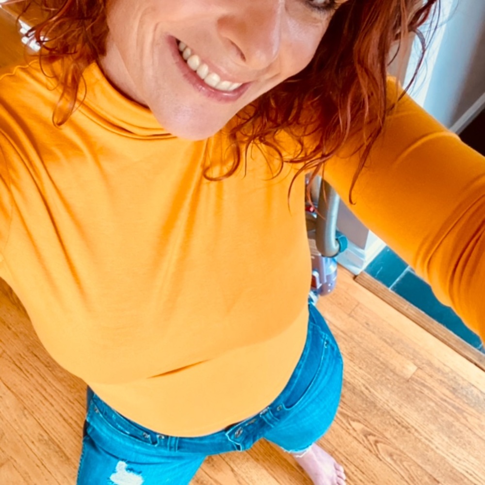 ASOS yellow crop topside zero